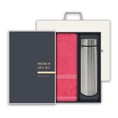 송월 프리미엄 텀블러 세트(볼륨 40 1매 + 스마트 텀블러 500ml 1개)