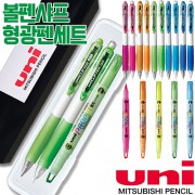 uni클리프터볼펜+클리프터샤프(0.5)+프로퍼스윈도우형광펜세트