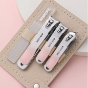 네일케어 가죽파우치 손톱깎이 4종 세트  Y2623