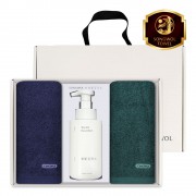 송월 생활공작소 3P 세트 (40수 200g 포인트 타올 2매 + 핸드워시 500ml 1개)