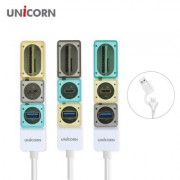 [유니콘] Gen2 USB3.2 멀티 USB허브 (A+C타입 젠더) TF SD카드리더기 RHC-300C