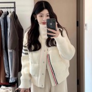로페리아 여성용 경량 패치워크 디자인 니트 패딩(0220598)
