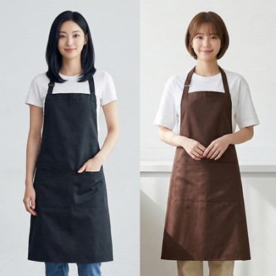 방수 앞치마 버클 목걸이형 로고인쇄 카페 식당 주방 공방 업소용 단체 유니폼