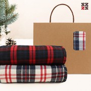 타탄패턴 더블양면담요B