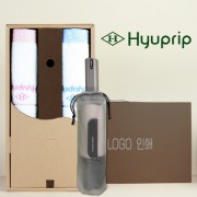 협립 눈꽃타월 2P+협립 이지롤 거꾸로 완전자동 우산 세트
