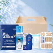 몸편한 구급키트 50호(일체형 파프+유한양행 손흥민 에어파스+멘소래담 롤온 로션+구급밴드 면봉보급형22p)