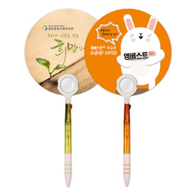 3색볼펜팬시부채(돋보기/150ɸ)