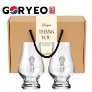 한국전통 K컬쳐 고려청자 위스키잔 노징글라스 양주 니트잔 170ml 2P 선물세트