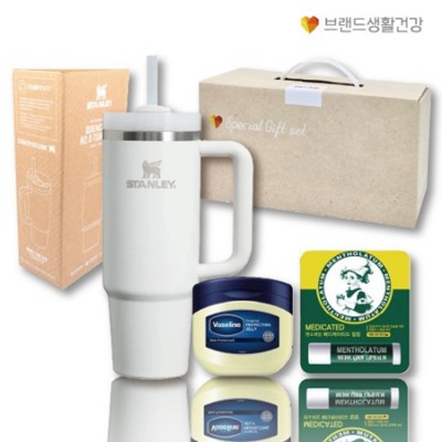 브생건37호(스탠리 퀜처887ml텀블러+바세린 젤리+멘소래담 메디케이티드 립밤)