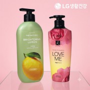LG생활건강 엘라스틴 샴푸 바디워시 레몬 2종세트