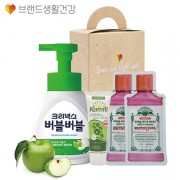 브생건376호 4종세트(크리넥스 버블버블 거품형 핸드워시+카밀 핸드크림+유시몰 가글2매)