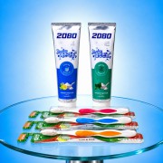 애경 2080 퓨어치약 2종  아르볼 초극세모 칫솔 3입 세트