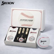 스릭슨 큐스타 투어 4구 야구에디션 선물세트 (3pc) 스릭슨골프공 4구 선물세트