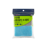 [크린랩] 삼중필터 양면수세미 (1매)