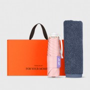 벨솔라 히든그립 초경량 우양산 미니 컬러암막 5단 양우산 선물세트 답례품+송월타올세트 항균 무지40 수건세트