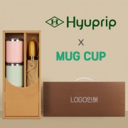 협립 3단60엔티크 고밀도 완전자동우산 +로하스 머그컵2P-세트