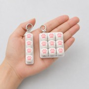 로페리아 고양이 발바닥 키캡 키링 4구/9구(0220667)