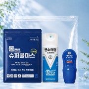 몸편한 구급키트 3종세트 38호(일체형 쿨파스+멘소래담 쿨 에어파스+롤온연고)