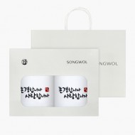 [송월타올] 120g  존경합니다 2p 선물세트(쇼핑백)