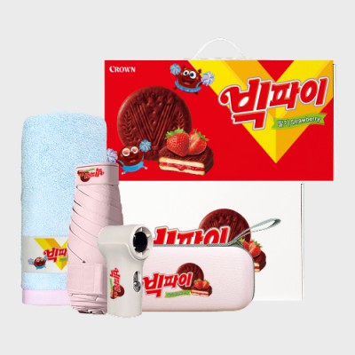 라이프스타일 304호 (5단 사각 캡슐 암막 양우산+초미니 터보형 100단 휴대용 선풍기+크로커다일 투톤 라벨타올)