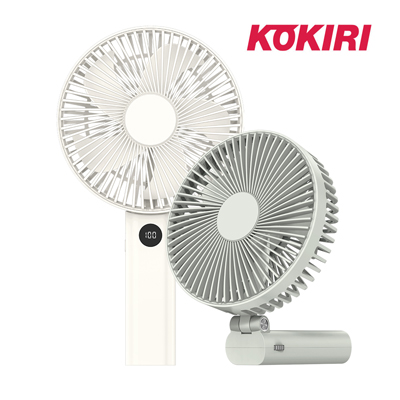 코끼리 100단계 풍속조절 4000mAh 휴대용 탁상용 빅팬 폴딩 선풍기 (KPF-BF2)