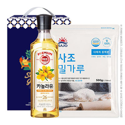 해표카놀라유 사조밀가루500g 2종세트