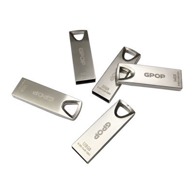 GPOP 샤인실버 메탈 USB 메모리 8G~128G