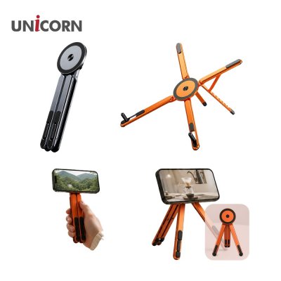 [유니콘] 휴대용 8단 높이 맥세이프 접이식 경량 알루미늄 노트북 거치대 ZQ-LP600
